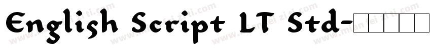 English Script LT Std字体转换